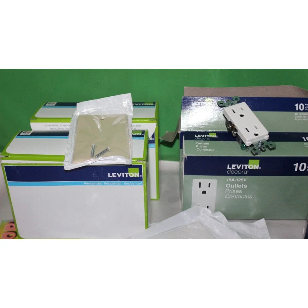 82 Piece Leviton Outlets Light Switch Covers And More